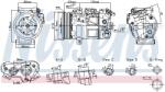 NISSENS Compresor, climatizare NISSENS ** FIRST FIT ** 891017 (891017)