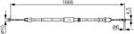 Bosch Cablu, Frana De Parcare 1987482032 Mercedes-Benz Sprinter 3, 5-T/Sprinter 3-T