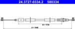 ATE Cablu, frana de parcare ATE 24.3727-0334.2 (24.3727-0334.2)