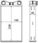 MAHLE Schimbător de căldură, încălzire habitaclu MAHLE BEHR AH 7 000S (AH 7 000S)