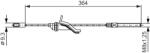 Bosch Cablu, Frana De Parcare 1987482371 Ford C-Max/C-Max Ii