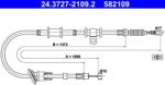 ATE Cablu, frana de parcare ATE 24.3727-2109.2 (24.3727-2109.2) - automobilus
