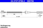ATE Cablu, Frana De Parcare 24.3727-0786.2 Opel Corsa C/Tigra Twintop (24.3727-0786.2)