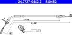 ATE Cablu, Frana De Parcare 24.3727-0452.2 Mercedes-Benz A-Class/B-Class