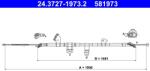 ATE Cablu, Frana De Parcare 24.3727-1973.2 Toyota Rav 4 Iii (24.3727-1973.2)