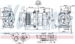 NISSENS Compresor, climatizare NISSENS ** FIRST FIT ** 890217 (890217)