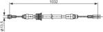 Bosch Cablu, Frana De Parcare 1987482548 Renault Master Iii
