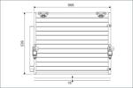 VALEO Condensator, climatizare VALEO 822621 (822621)
