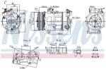 NISSENS Compresor, climatizare NISSENS ** FIRST FIT ** 890947 (890947)