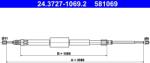ATE Cablu, Frana De Parcare 24.3727-1069.2 Renault Megane Ii/Scénic Ii (24.3727-1069.2)