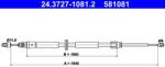 ATE Cablu, Frana De Parcare 24.3727-1081.2 Renault Megane Iii (24.3727-1081.2)