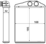 MAHLE Schimbător de căldură, încălzire habitaclu MAHLE BEHR AH 13 000S (AH 13 000S)