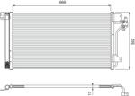 VALEO Condensator, climatizare VALEO 814015 (814015)