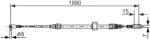 Bosch Cablu, Frana De Parcare 1987477854 Mercedes-Benz Sprinter 2-T/Sprinter 3-T