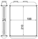 MAHLE Schimbator Caldura, Incalzire Habitaclu Ah41000S Opel Astra G/Astra G Classic (AH41000S)