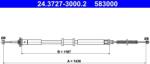 ATE Cablu, frana de parcare ATE 24.3727-3000.2 (24.3727-3000.2) - automobilus