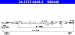ATE Cablu, Frana De Parcare 24.3727-0448.2 Mercedes-Benz Cls/E-Class/E-Class T-Model (24.3727-0448.2)