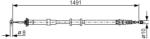 Bosch Cablu, frana de parcare BOSCH 1 987 482 202 (1 987 482 202)