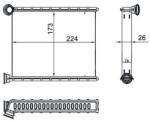 MAHLE Schimbător de căldură, încălzire habitaclu MAHLE BEHR AH 270 000S (AH 270 000S)