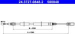 ATE Cablu, frana de parcare ATE 24.3727-0848.2 (24.3727-0848.2) - automobilus