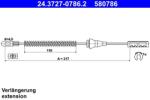 ATE Cablu, frana de parcare ATE 24.3727-0786.2 (24.3727-0786.2) - automobilus