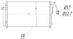 MTR Condensator, climatizare MTR 13054374 (13054374) - automobilus