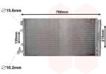 VAN WEZEL Condensator, climatizare VAN WEZEL 43005449 (43005449)