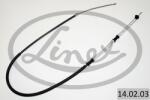 LINEX Cablu, frana de parcare LINEX 14.02. 03 (14.02.03) - automobilus