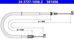 ATE Cablu, frana de parcare ATE 24.3727-1056.2 (24.3727-1056.2) - automobilus