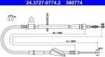 ATE Cablu, frana de parcare ATE 24.3727-0774.2 (24.3727-0774.2)