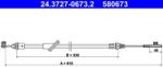 ATE Cablu, frana de parcare ATE 24.3727-0673.2 (24.3727-0673.2) - automobilus