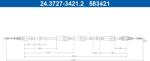 ATE Cablu, frana de parcare ATE 24.3727-3421.2 (24.3727-3421.2) - automobilus
