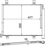 MAHLE Condensator, climatizare MAHLE BEHR *** PREMIUM LINE *** AC 747 000P (AC 747 000P)