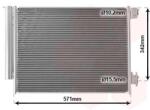 VAN WEZEL Condensator, climatizare VAN WEZEL 15005700 (15005700)