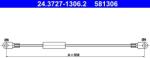 ATE Cablu, frana de parcare ATE 24.3727-1306.2 (24.3727-1306.2)