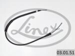 LINEX Cablu, frana de parcare LINEX 03.01. 51 (03.01.51)