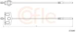 COFLE Cablu, frana de parcare COFLE 17.0349 (17.0349)