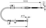 Bosch Cablu, frana de parcare BOSCH 1 987 482 050 (1 987 482 050) - automobilus