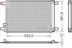 DENSO Condensator, climatizare DENSO DCN02048 (DCN02048) - automobilus