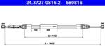 ATE Cablu, frana de parcare ATE 24.3727-0816.2 (24.3727-0816.2)