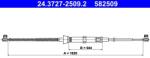 ATE Cablu, frana de parcare ATE 24.3727-2509.2 (24.3727-2509.2) - automobilus
