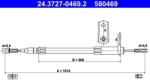ATE Cablu, frana de parcare ATE 24.3727-0469.2 (24.3727-0469.2) - automobilus