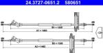 ATE Cablu, frana de parcare ATE 24.3727-0651.2 (24.3727-0651.2)