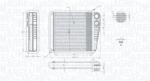 Magneti Marelli Schimbător de căldură, încălzire habitaclu MAGNETI MARELLI 350218423000 (350218423000)