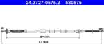 ATE Cablu, frana de parcare ATE 24.3727-0575.2 (24.3727-0575.2)