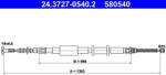 ATE Cablu, frana de parcare ATE 24.3727-0540.2 (24.3727-0540.2)