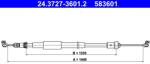 ATE Cablu, frana de parcare ATE 24.3727-3601.2 (24.3727-3601.2)
