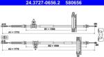 ATE Cablu, frana de parcare ATE 24.3727-0656.2 (24.3727-0656.2) - automobilus