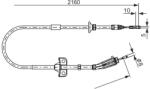 Bosch Cablu, frana de parcare BOSCH 1 987 482 284 (1 987 482 284)