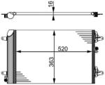 MAHLE Condensator, climatizare MAHLE BEHR AC 358 000S (AC 358 000S)